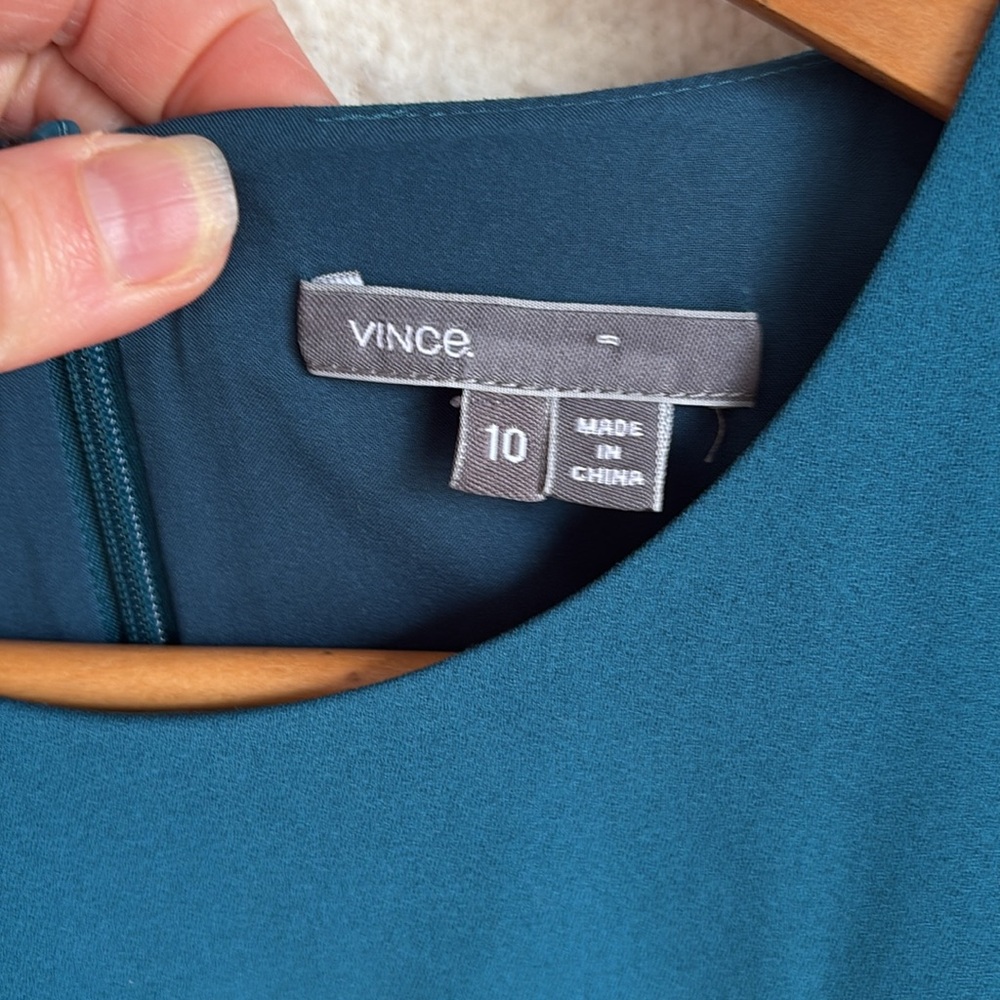 Vince‎ Sleeveless Dress Womens Size 10 Teal - Picture 2 of 7